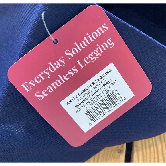 NEW Anti X Everyday Solutions Seamless Leggings Size Small Women’s Navy - Picture 4 of 9